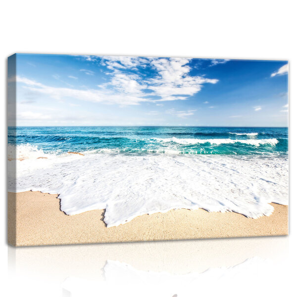 Beach and Peaceful Ocean Canvas Schilderij PP10218O4