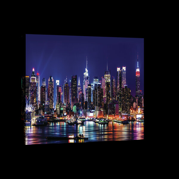 New York at Night Canvas Schilderij PP20075O4