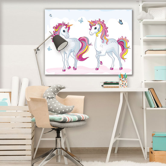 Unicorns Canvas Schilderij PP13241O1