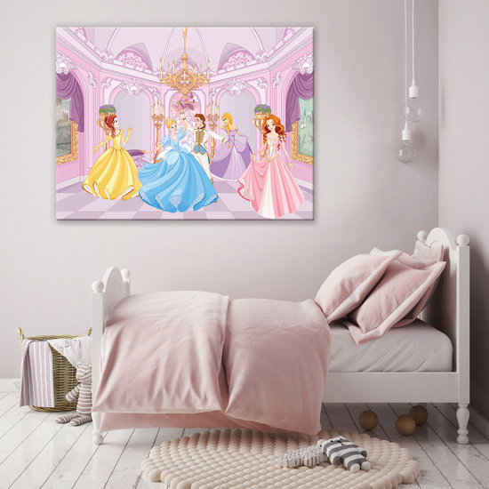 Princesses at the ball Canvas Schilderij PP13237O1