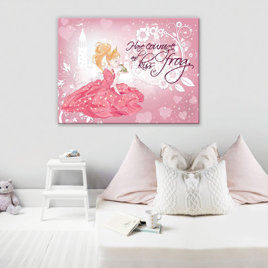 Princesses and frog Canvas Schilderij PP12530O1