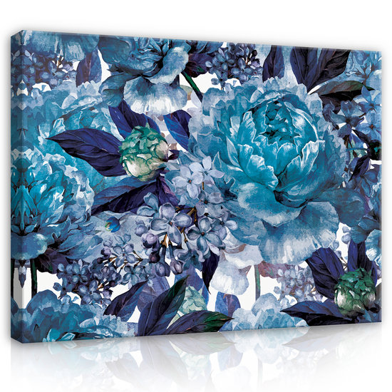 Blue Flowers Canvas Schilderij PP13531O1