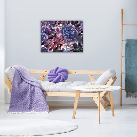 Violet flowers Canvas Schilderij PP13530O1