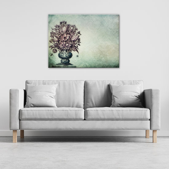 Flowers Vintage Canvas Schilderij PP13518O1