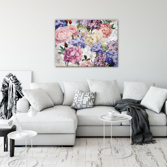 Flowers Rose Art Canvas Schilderij PP13513O1