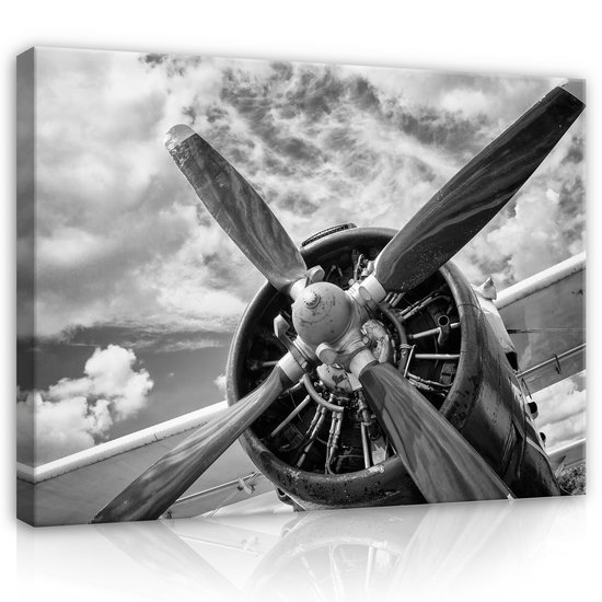 Plane propeller Canvas Schilderij PP12714O1