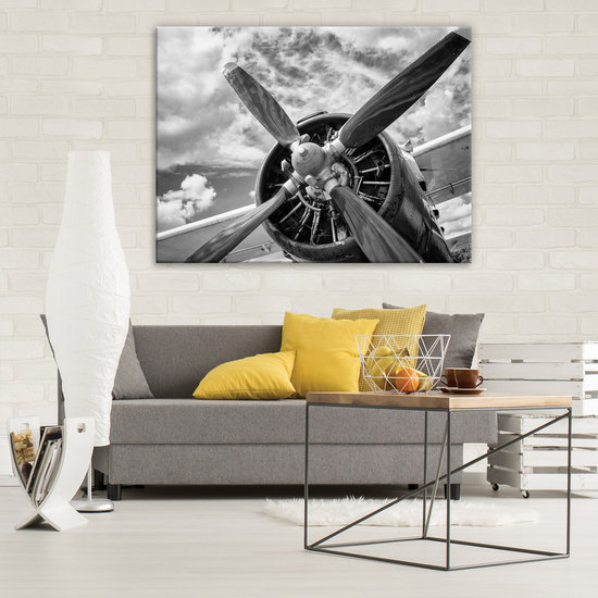 Plane propeller Canvas Schilderij PP12714O1