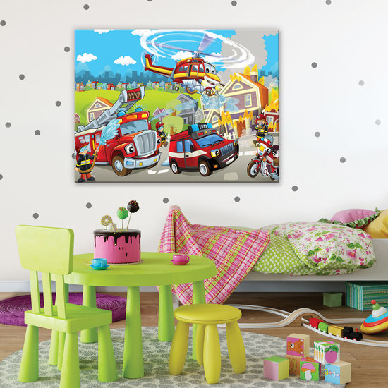 Fire Brigade Canvas Schilderij PP12549O1