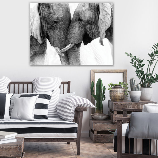 Elephants Canvas Schilderij PP12739O1