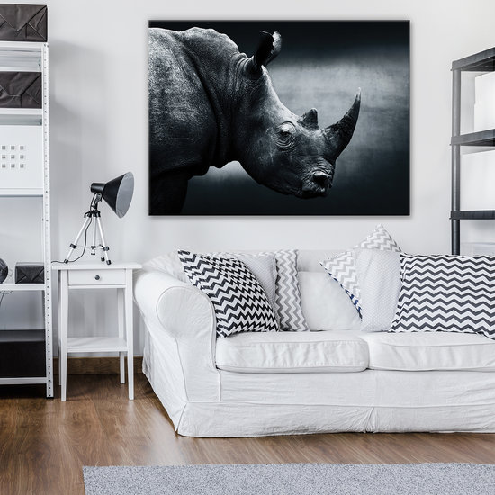 Rhino Canvas Schilderij PP12738O1