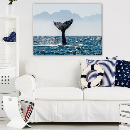 Whale tail Canvas Schilderij PP12720O1