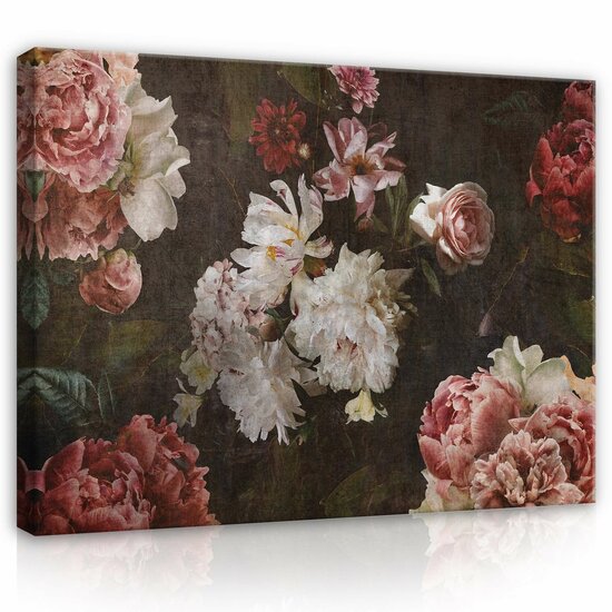 Art flowers imitation floral Canvas Schilderij PP14527O1