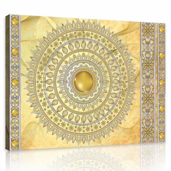 Mandala in Gold Canvas Schilderij PP10117O1