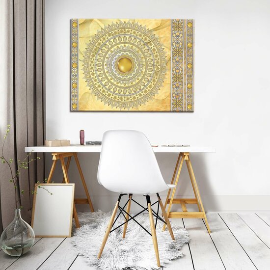 Mandala in Gold Canvas Schilderij PP10117O1