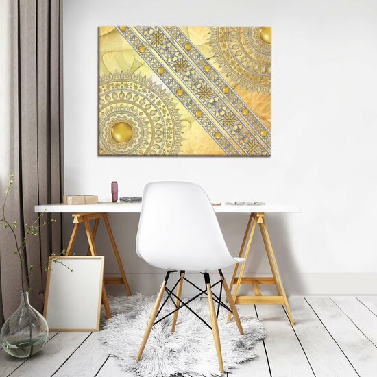 Mandala in Gold Canvas Schilderij PP10118O1