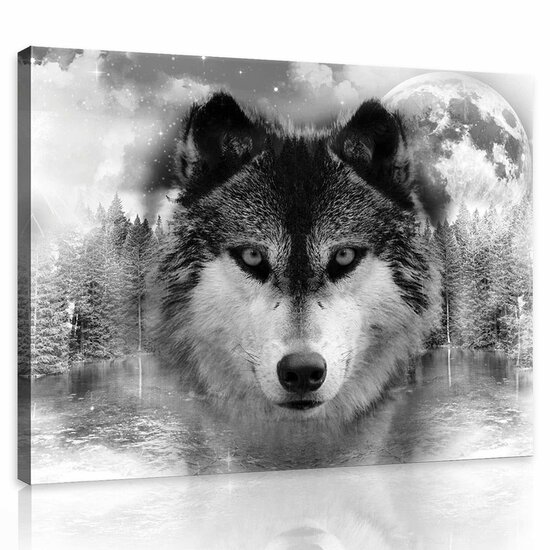 Wolf Canvas Schilderij PP10147O1