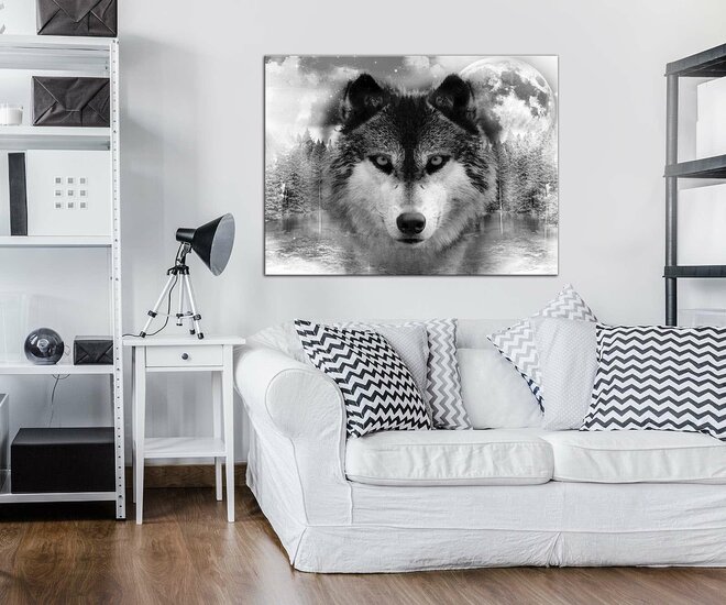 Wolf Canvas Schilderij PP10147O1