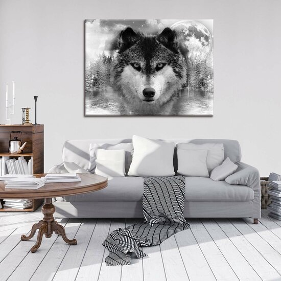 Wolf Canvas Schilderij PP10147O1