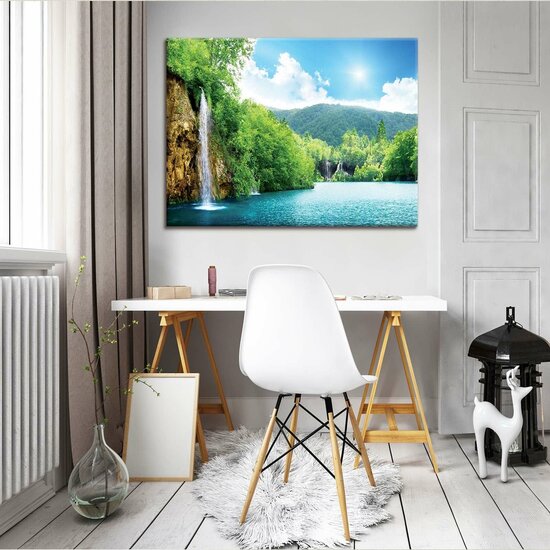 Waterfall Canvas Schilderij PP10201O1