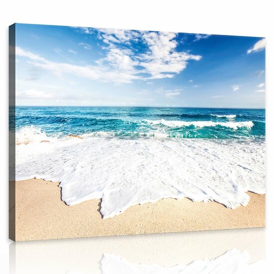 Beach and Peaceful Ocean Canvas Schilderij PP10218O1