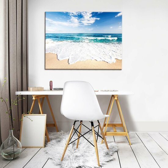 Beach and Peaceful Ocean Canvas Schilderij PP10218O1