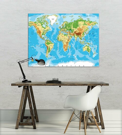 World Map Canvas Schilderij PP10250O1