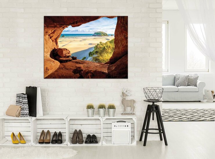 Canyon-Beach, Sea Canvas Schilderij PP10259O1