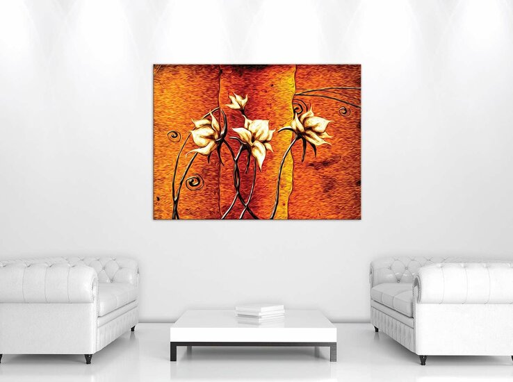 Artistic Flowers Canvas Schilderij PP10304O1