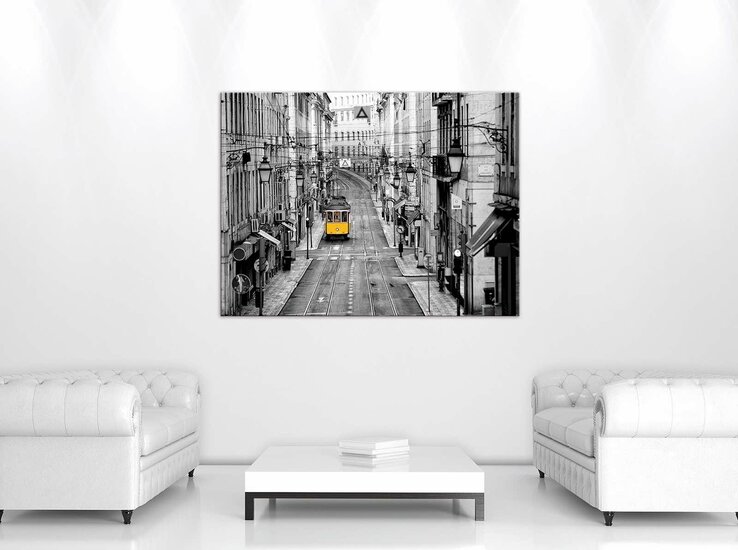 Yellow Tram Canvas Schilderij PP10330O1