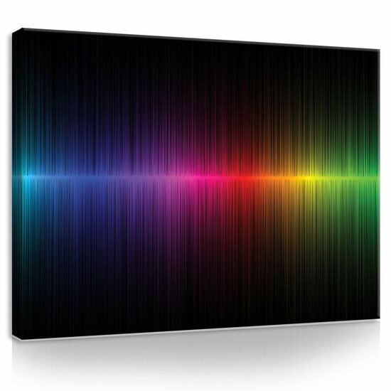 Rainbow Graph Canvas Schilderij PP10441O1