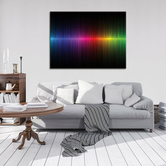 Rainbow Graph Canvas Schilderij PP10441O1