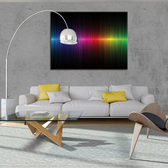 Rainbow Graph Canvas Schilderij PP10441O1