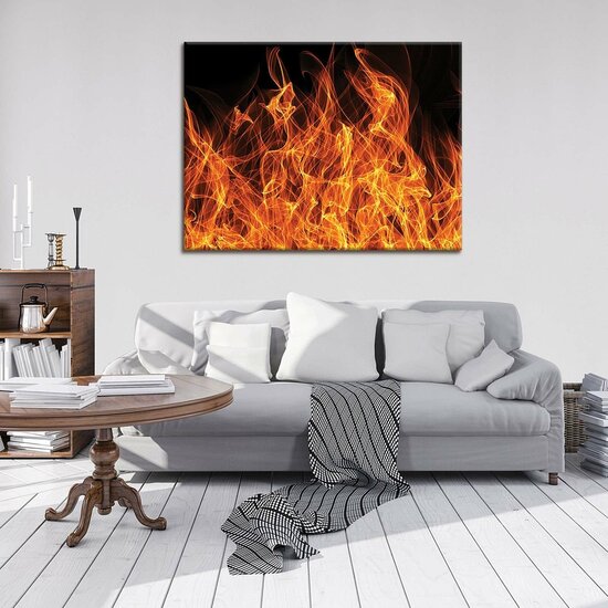 Fire Stripe Canvas Schilderij PP10442O1