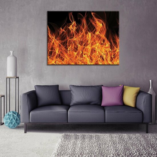 Fire Stripe Canvas Schilderij PP10442O1