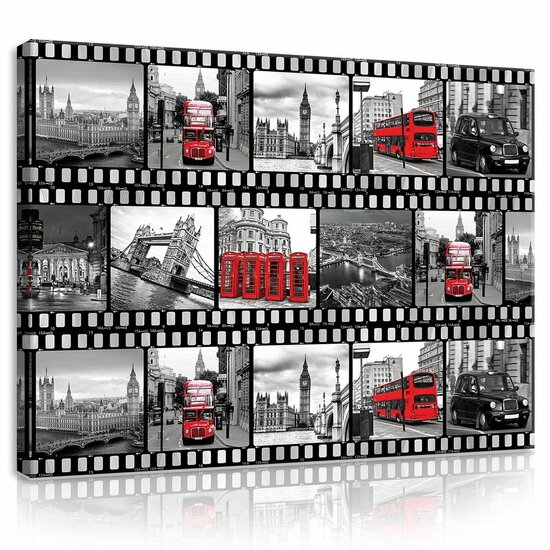 Film Strip from London Canvas Schilderij PP10455O1