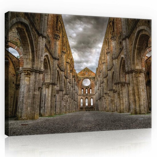 Castle Ruins Canvas Schilderij PP10516O1