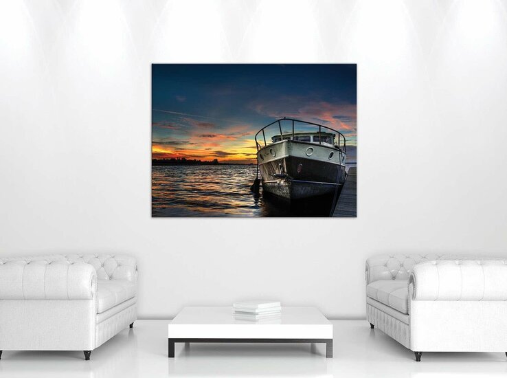 Boat on the Sea Canvas Schilderij PP10520O1