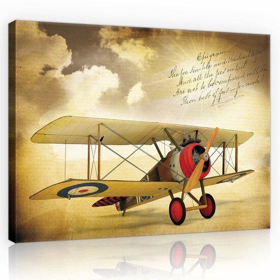 Vintage Plane Canvas Schilderij PP10607O1