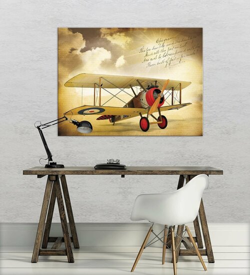 Vintage Plane Canvas Schilderij PP10607O1