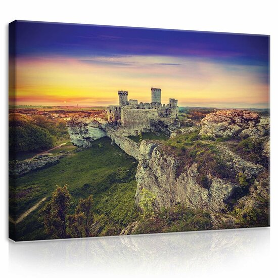 Castle Ruins Canvas Schilderij PP10615O1