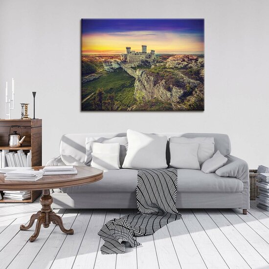 Castle Ruins Canvas Schilderij PP10615O1