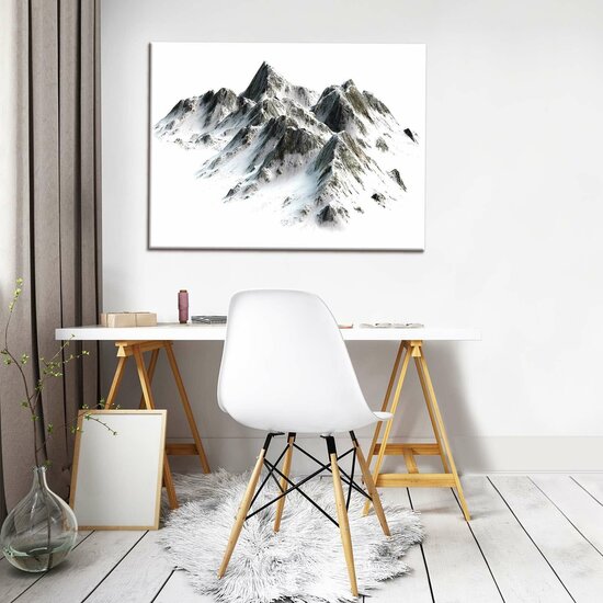 Mountains Covered with Snow Canvas Schilderij PP10631O1