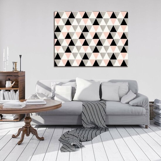 Composition of Triangles Canvas Schilderij PP10635O1