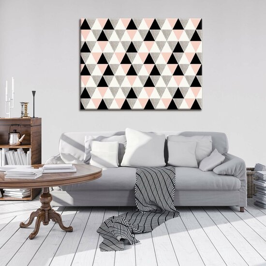 Composition of Triangles Canvas Schilderij PP10635O1