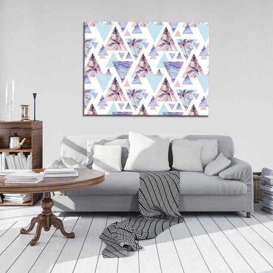 Nature Design on Triangles Canvas Schilderij PP10726O1