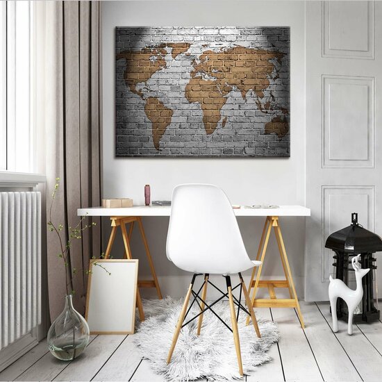 Maps Canvas Schilderij PP10880O1