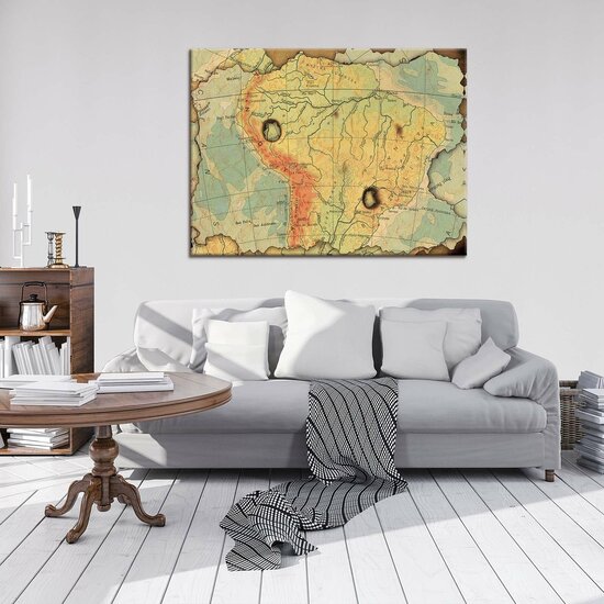 Map Canvas Schilderij PP10945O1