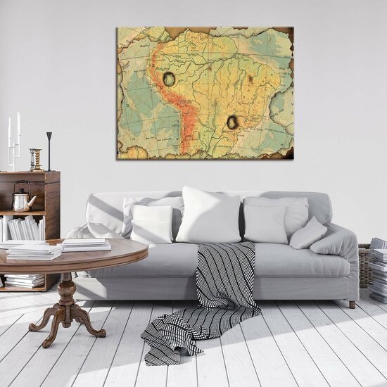 Map Canvas Schilderij PP10945O1