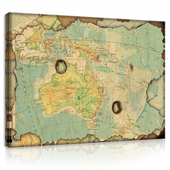 Map Canvas Schilderij PP10947O1