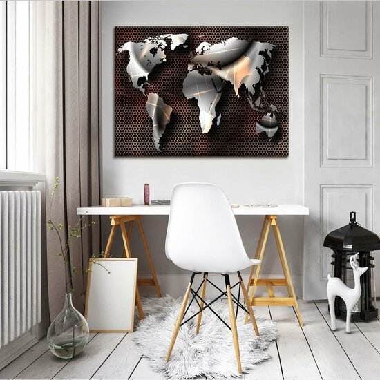 Modern Map Canvas Schilderij PP10953O1